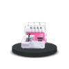 Máquina Overlock Doméstica Sun Special SS-320 Mecânica